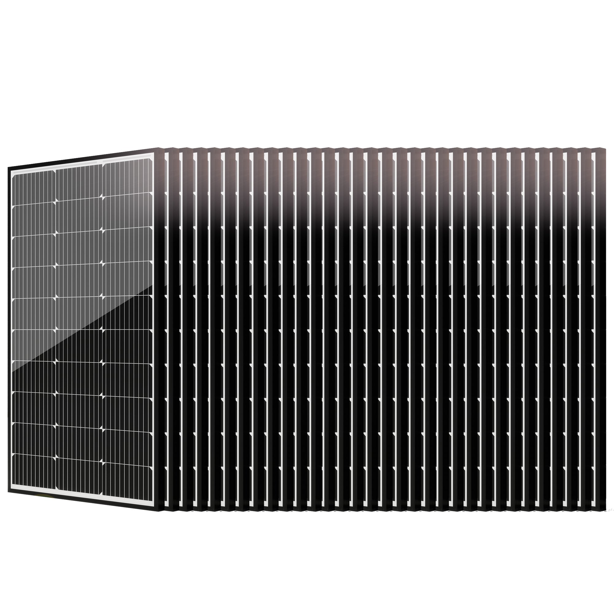 JJN 9BB Solar Panel, 30PCS 100W Monocrystalline Solar panels, 12V,High-Efficiency Mono Cells Off-Grid Charge System for Home Marine Boat Shed Farm