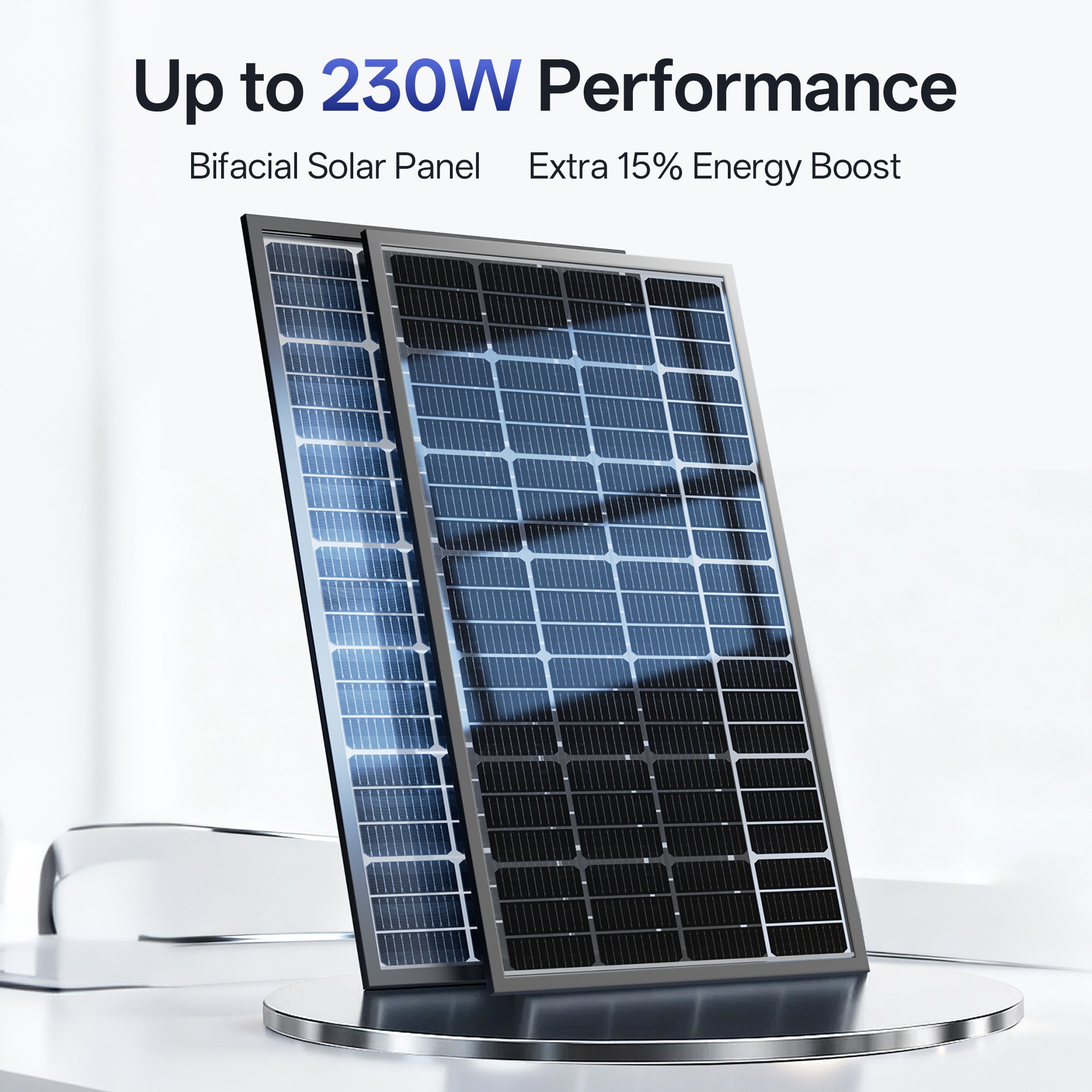 Bifacial 200W Monocrystalline Solar Panel