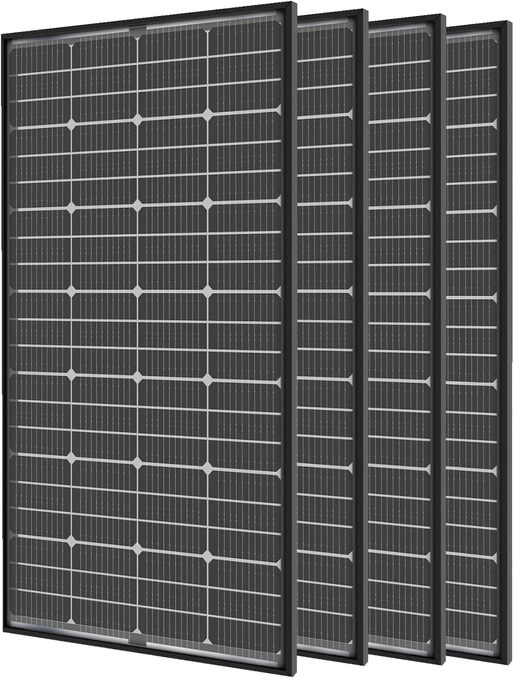 12V 200 Watt Bifacial  Solar Panel 10BB Mono High Efficiency Solar Panels