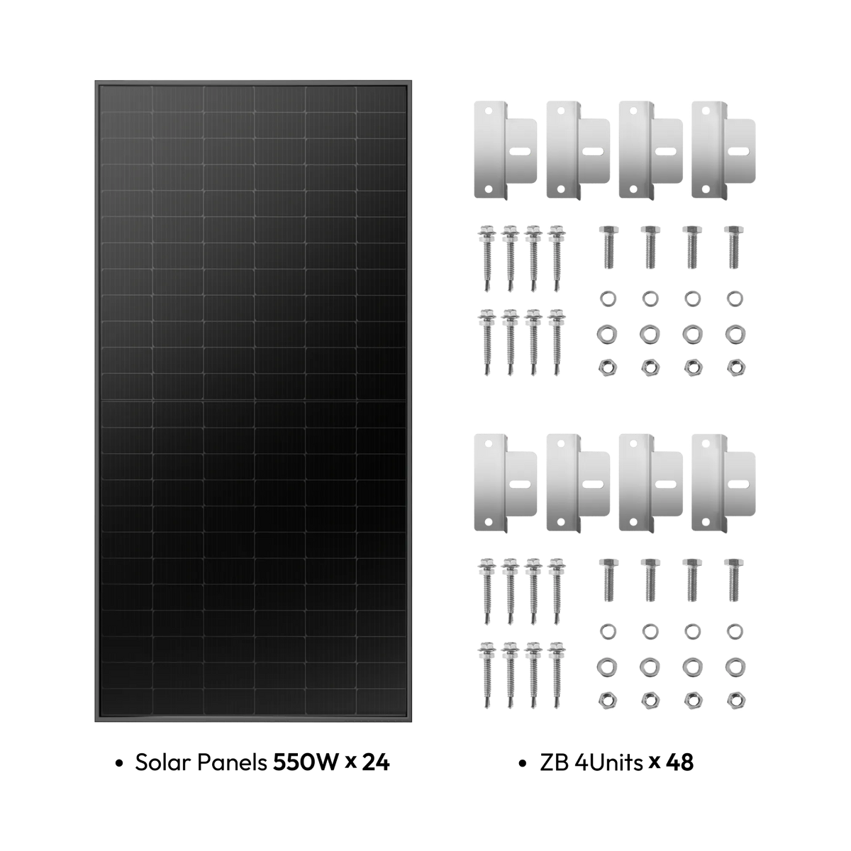 jjn solar kits 13.2kw off grid solar