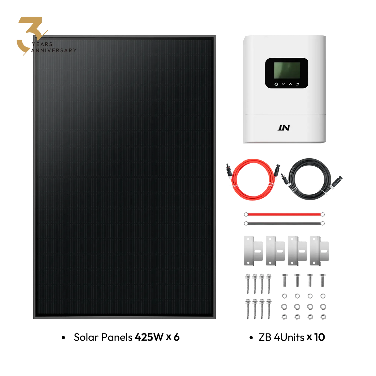 jjn solar kits 2.55kw for home power backup