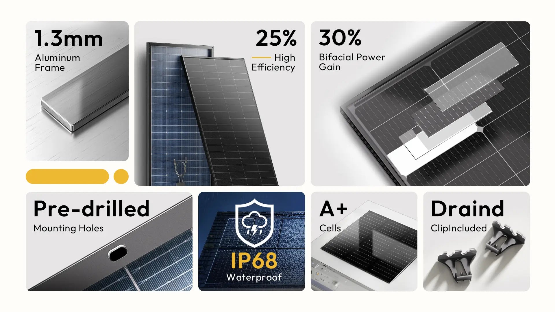 jjn 200w n type solar panels