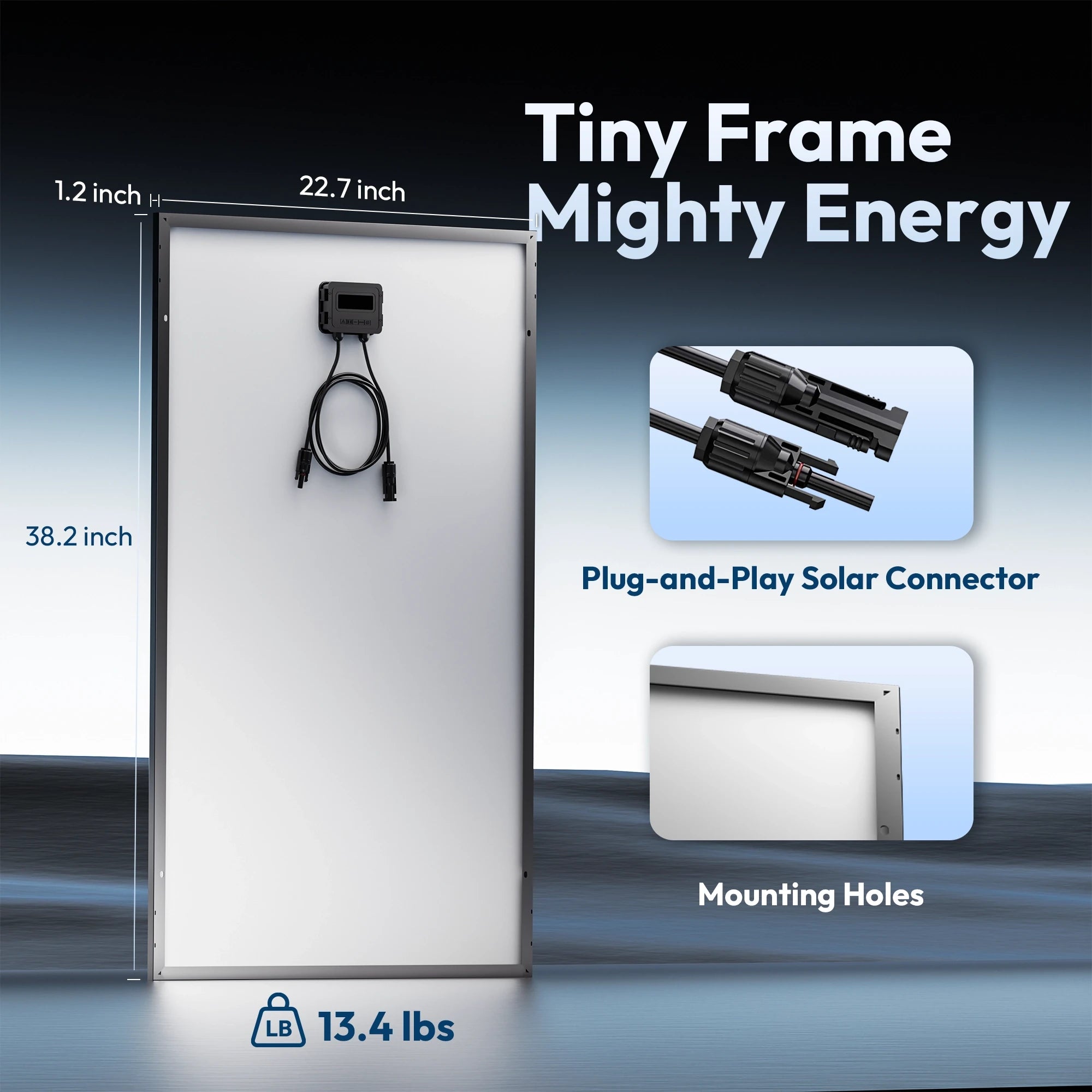 100w solar panels size jjn solar
