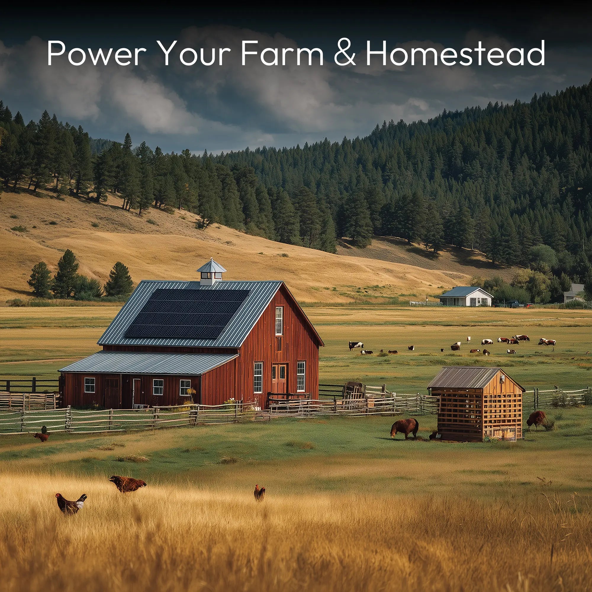 solar panels for farm off gird