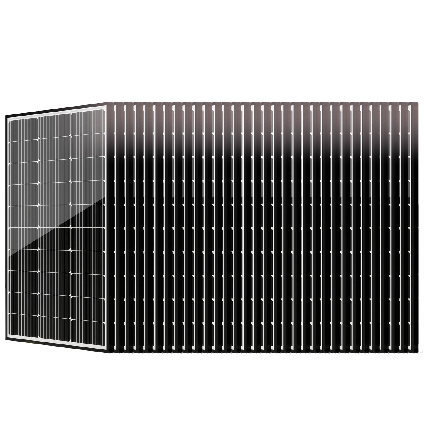 JJN 9BB  Solar Panel, 32PCS 100W Monocrystalline Solar panels,  12V/24V,High-Efficiency Mono Cells Off-Grid Charge System for Home Marine Boat Shed Farm