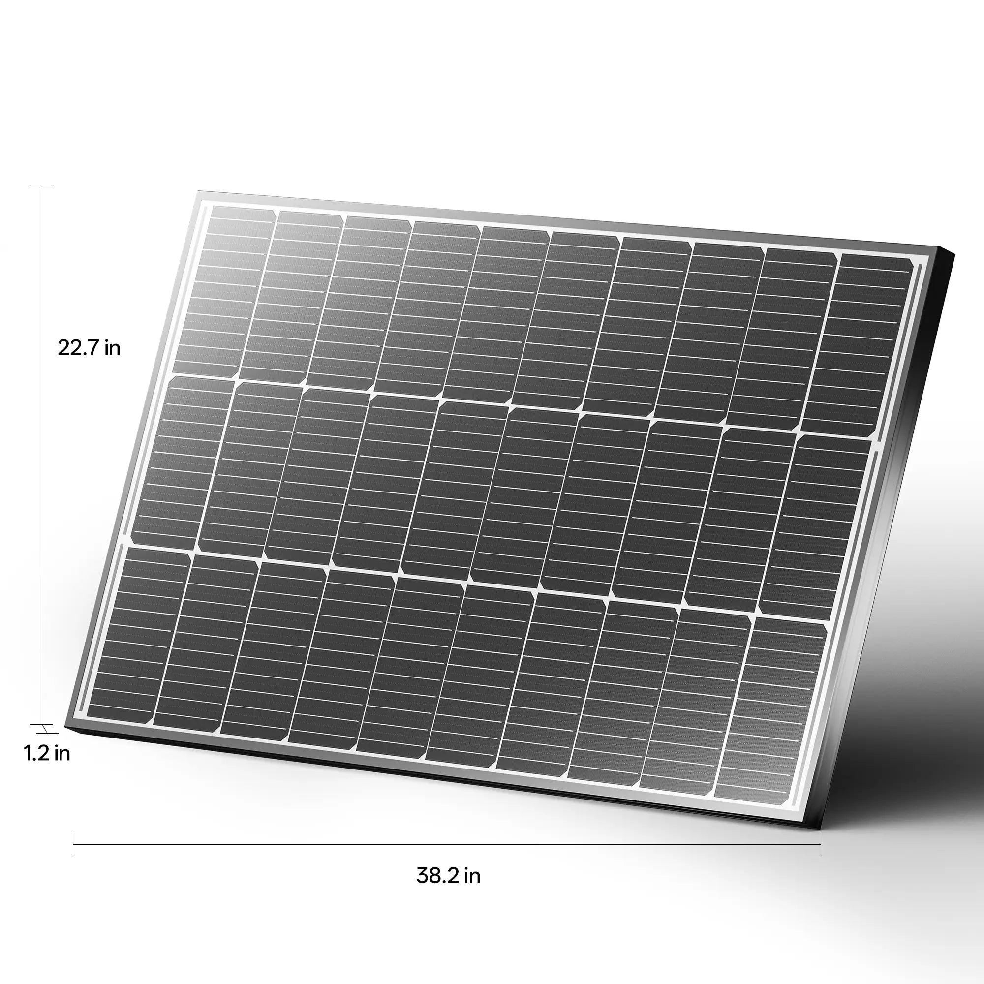100w solar panels size perc