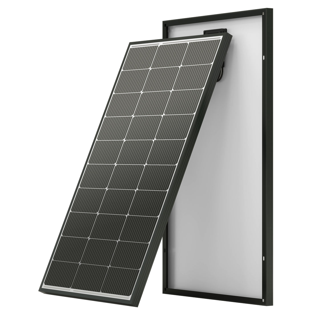 [Upgraded] JJN 100 Watt Solar Panel, N-Type 16BB High Efficiency 12 Volt Solar Panels, 25% High Coversion Rate Solar Module PV Charge for Boat Rooftop Caravan and Other Off-Grid System