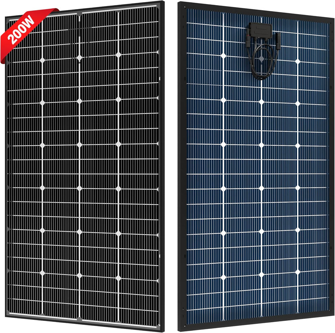 12V 200 Watt Bifacial  Solar Panel 16BB Mono High Efficiency Solar Panel