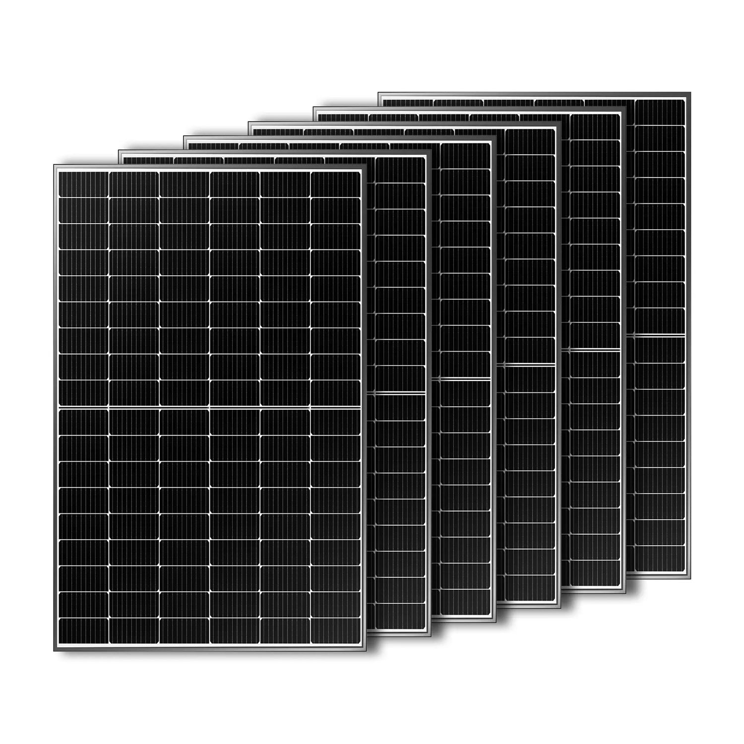 400W N-type Bifacial Solar Panels 6Pcs