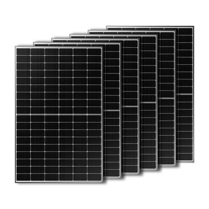 400W N-type Bifacial Solar Panels 6Pcs