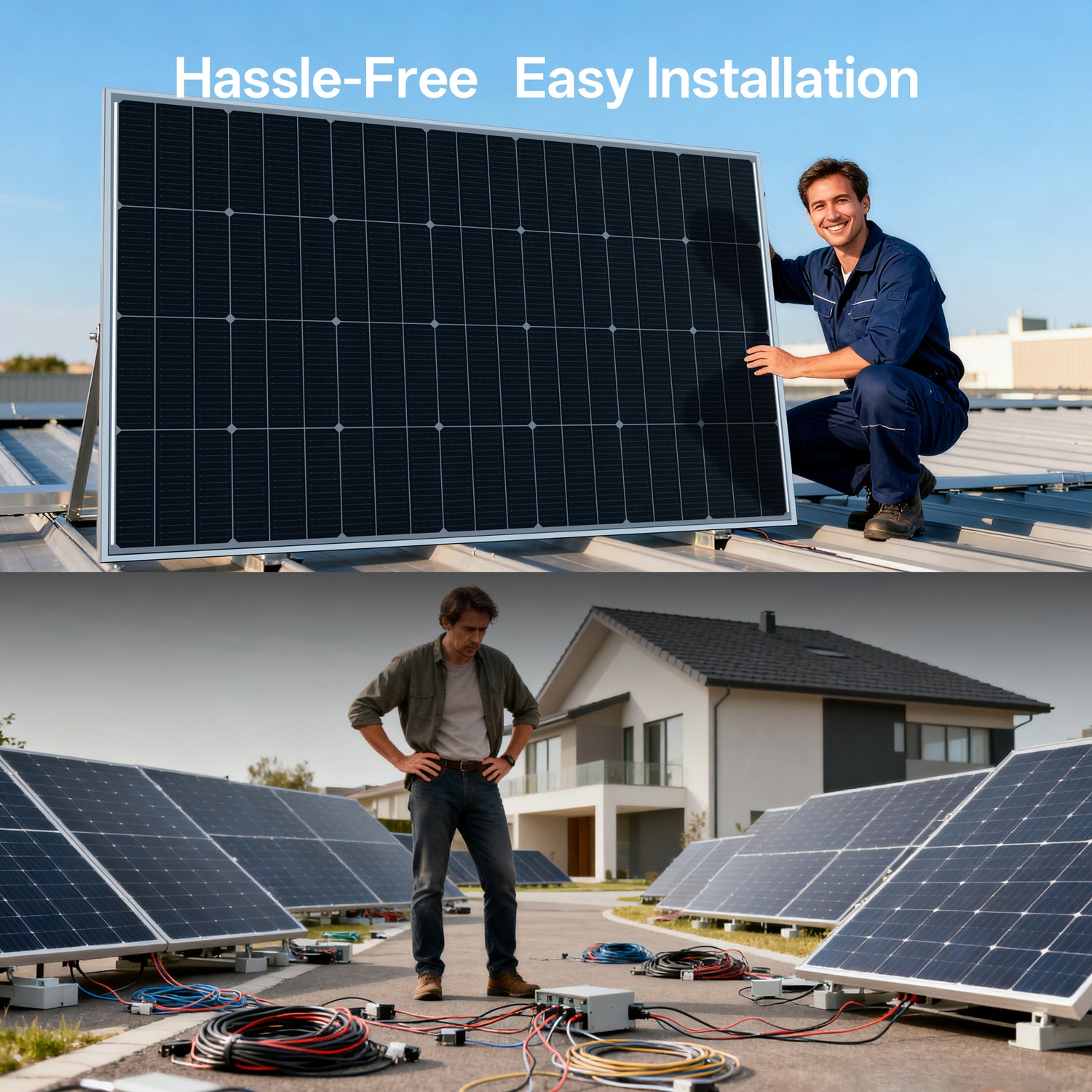 Bifacial 2PCS 550W Monocrystalline Solar Panel
