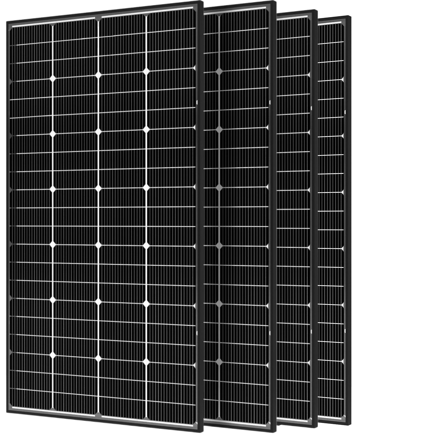 12V 200 Watt Bifacial  Solar Panel 16BB Mono High Efficiency Solar Panel