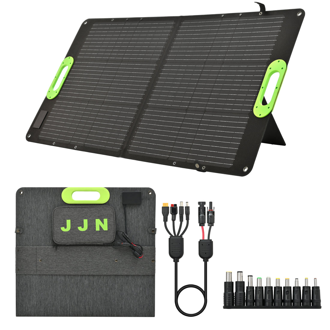 Portable Solar Panel 100W Folding Solar Panels for Portable Power Station Generator Outdoor Camping Van RV Trip