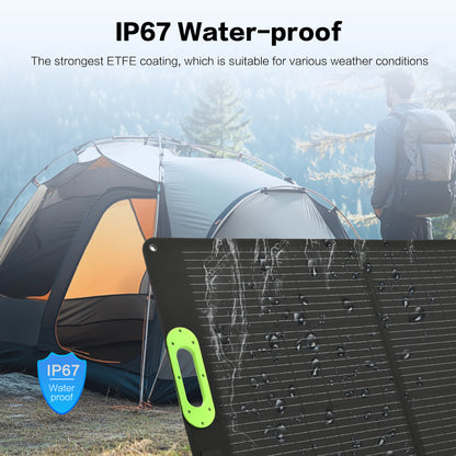Portable Solar Panel 200W Folding Solar Panels for Portable Power Station Generator Outdoor Camping Van RV Trip
