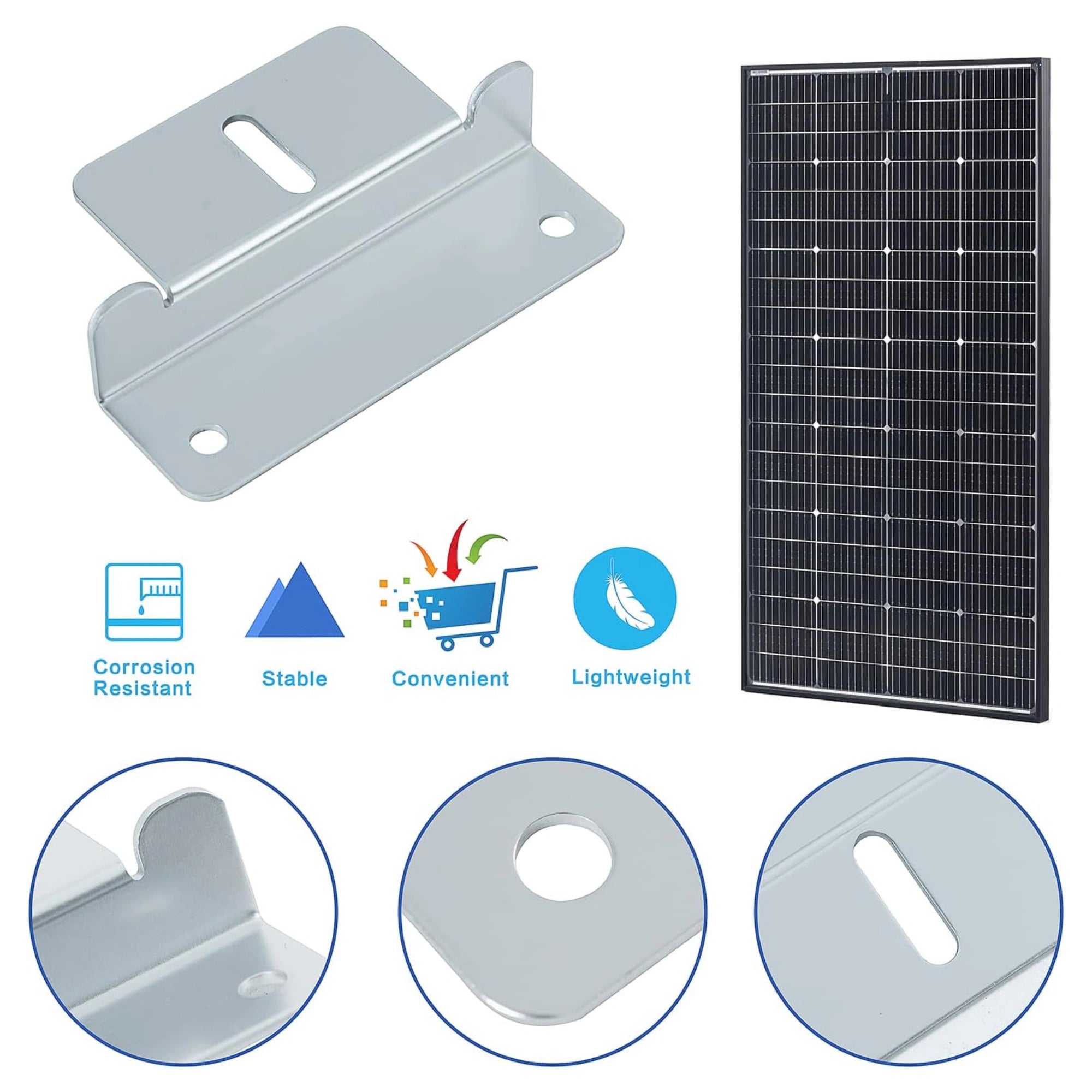 Solar Panel Mounting Z Bracket 4Units