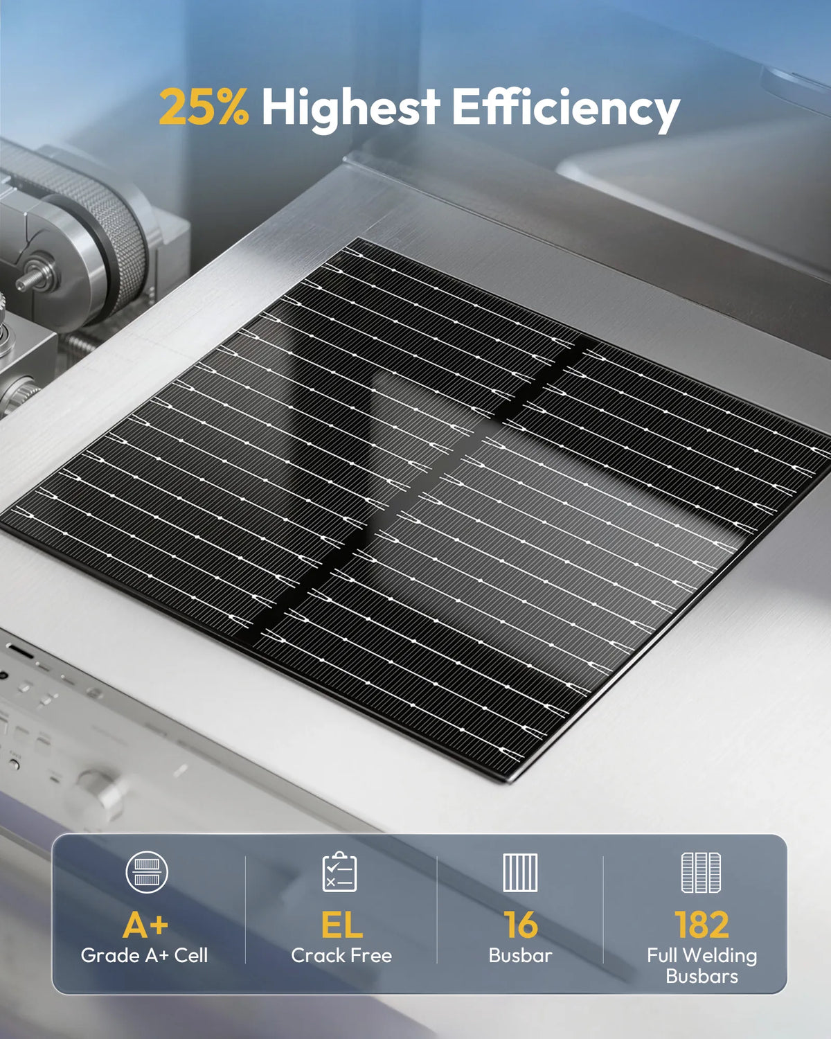 100W N-Type Solar Panels 2Pcs
