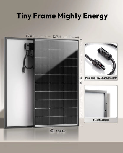 100W N-Type Solar Panels 4Pcs