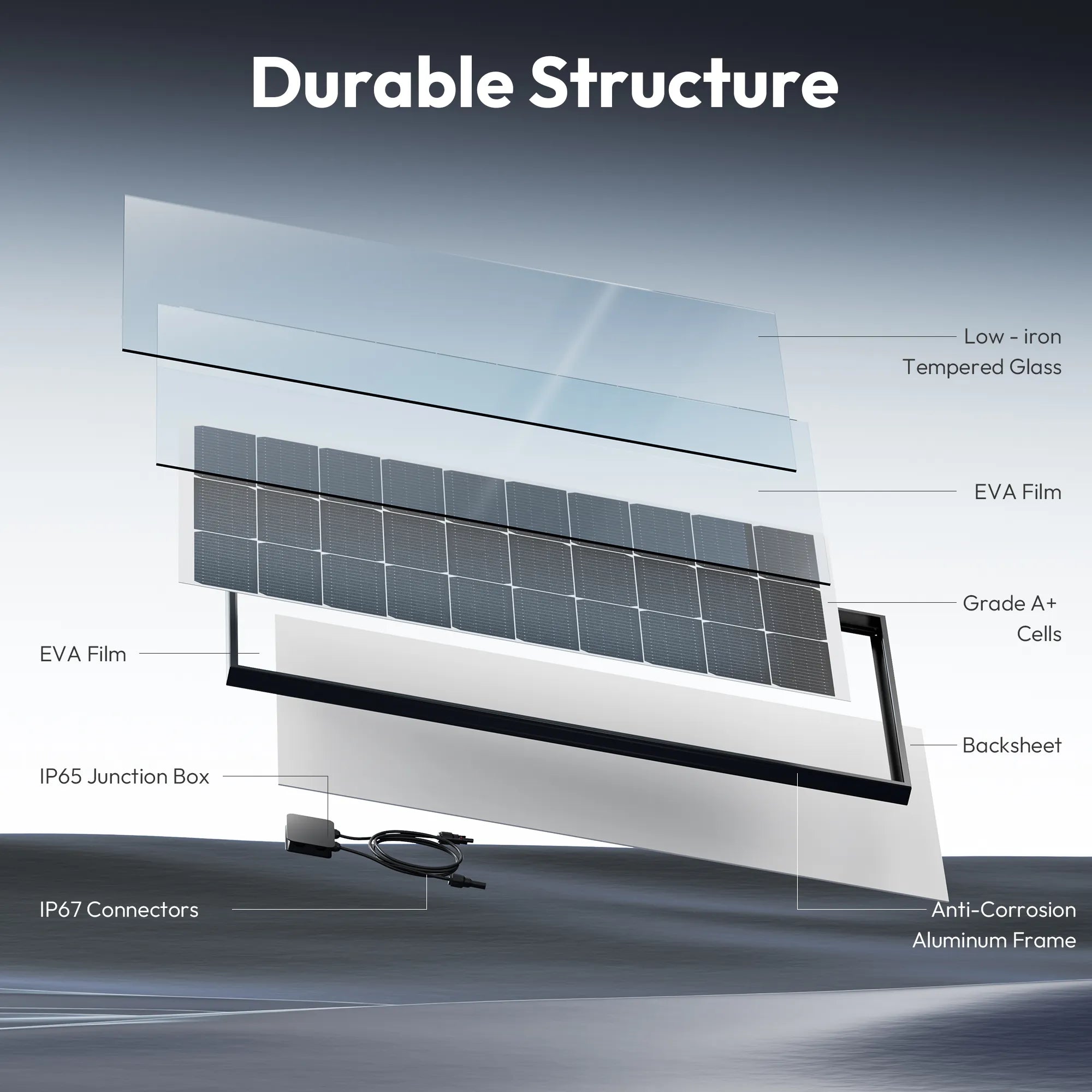 jjn single solar panels structures