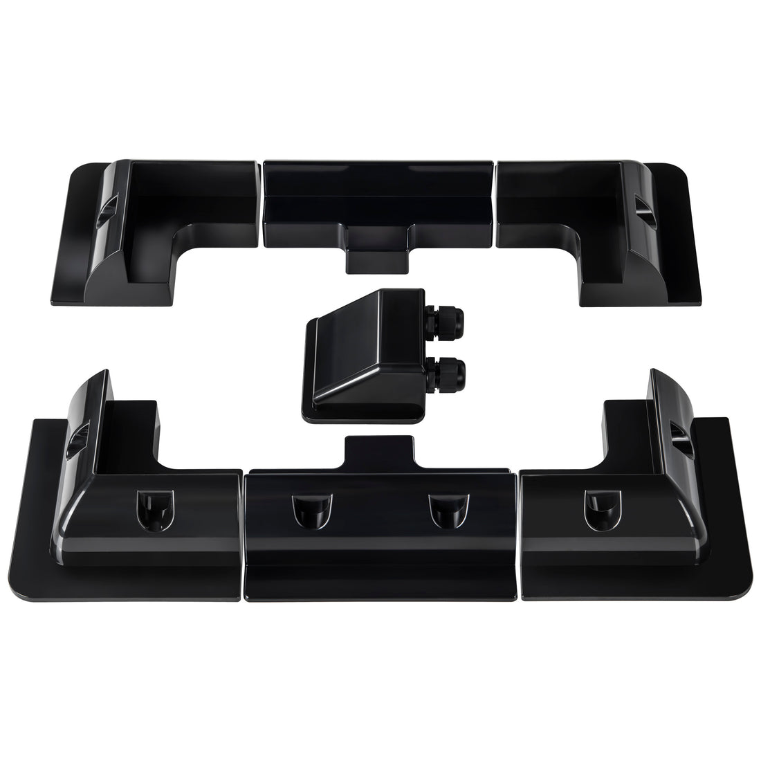 JJN 7PCS Corner Bracekt Solar Panels Mounting Brackets Kit