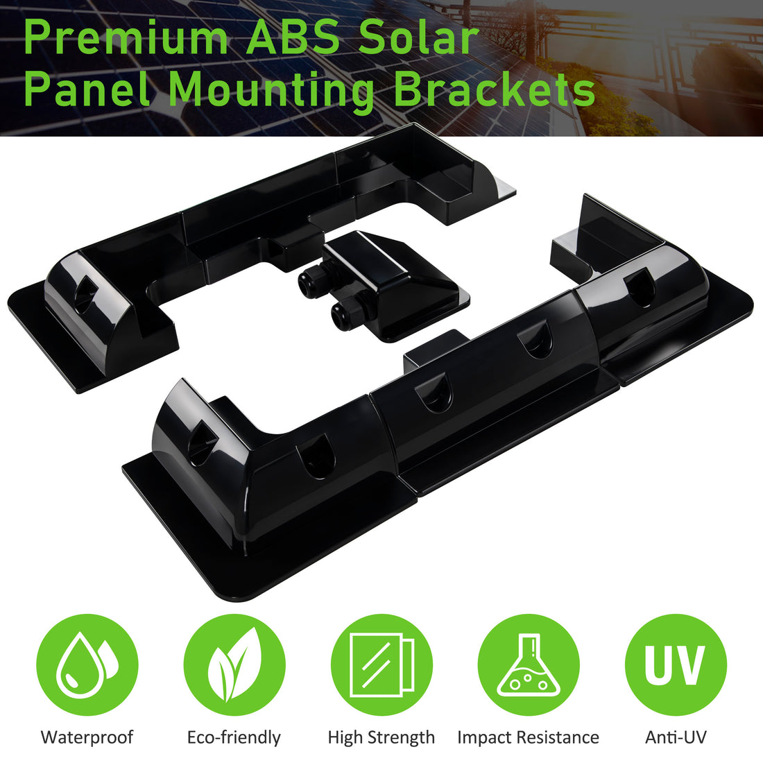 JJN 7PCS Corner Bracekt Solar Panels Mounting Brackets Kit