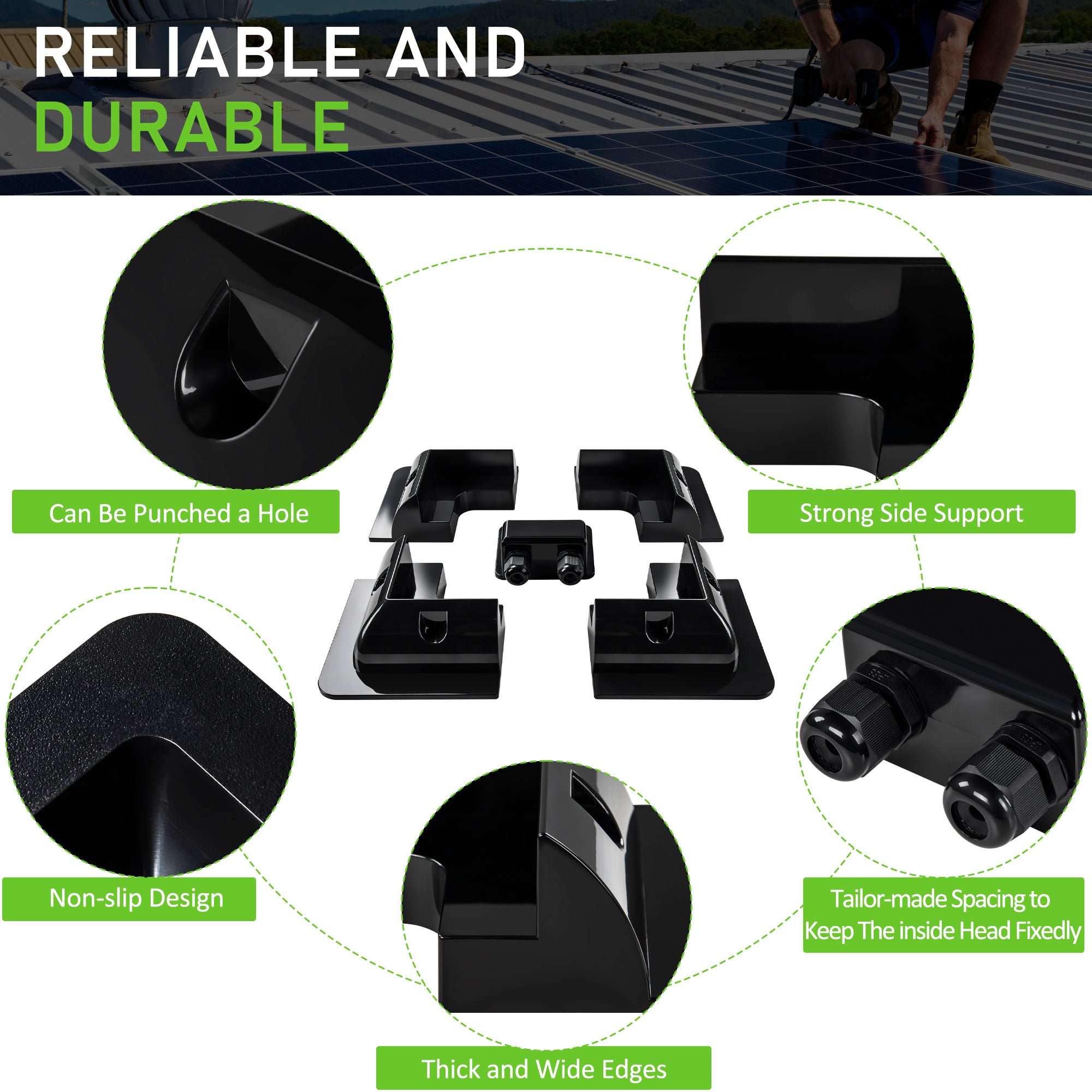 ABS Solar Panel Mounting Brackets