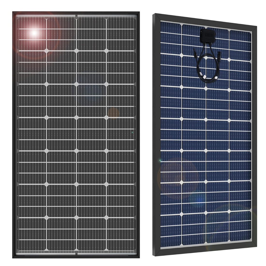 12V 200 Watt Bifacial  Solar Panel 10BB Mono High Efficiency Solar Panels