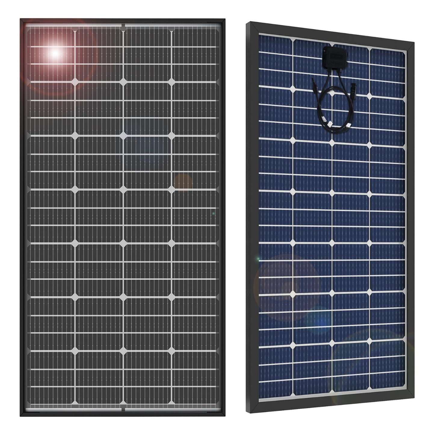 12V 200 Watt Bifacial Solar Panel 10BB Mono High Efficiency Solar Pane ...